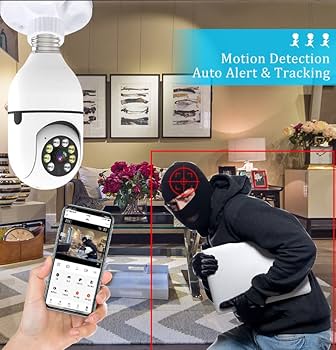 Cámara Bombillo 360° WiFi – Seguridad Inteligente con Visión Nocturna y Detección de Movimiento