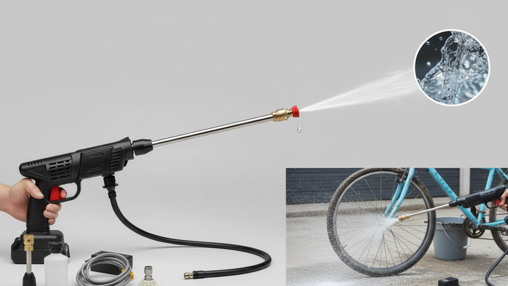 Hidrolavadora Inalámbrica 48V + 24V (2 Baterías) – 435 PSI | Potente, Portátil y Multifuncional